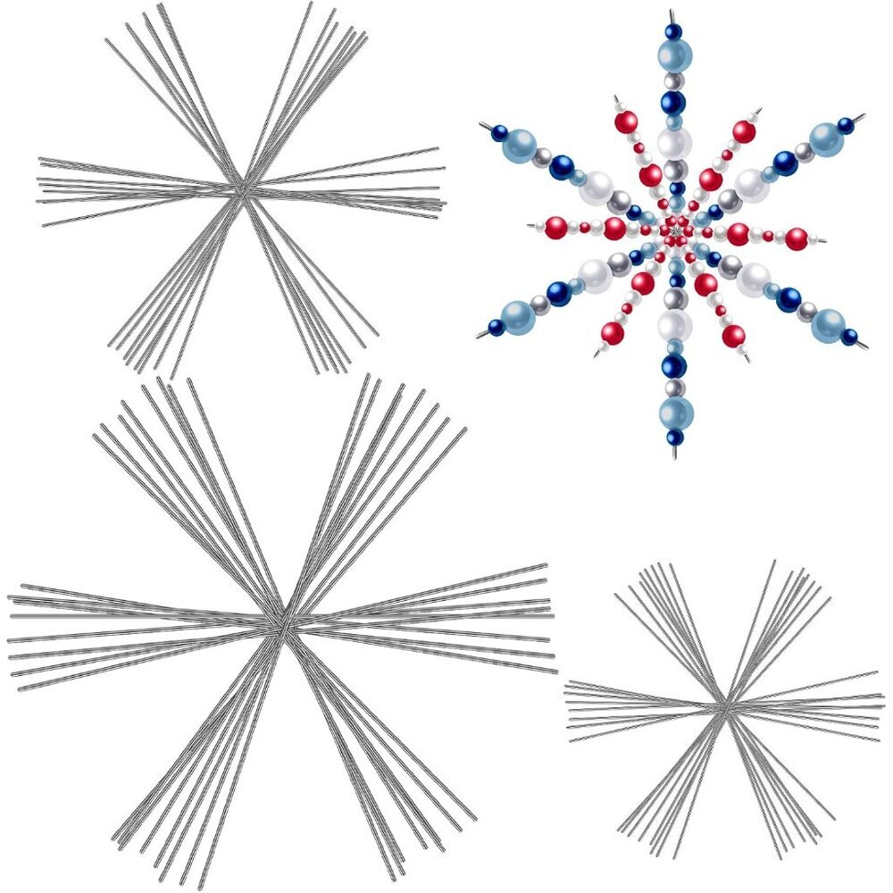 Snowflake Wire Personalized Metal Christmas Snowflake Wire for DIY Bead Ribbon C